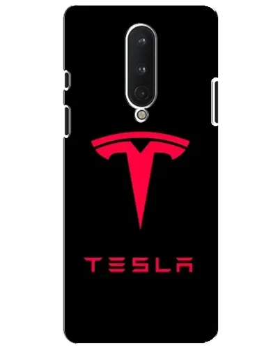Чохол для OnePlus 8 з картинкою «Tesla Red Logo»