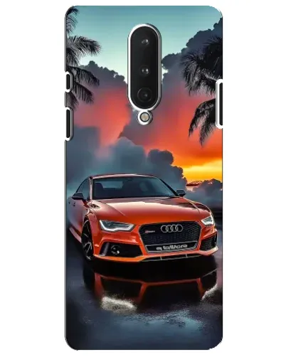 Чохол для OnePlus 8 з картинкою «Audi — захід сонця»