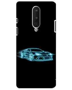 Чохол для OnePlus 8 з картинкою «Неоновий контур Lamborghini»