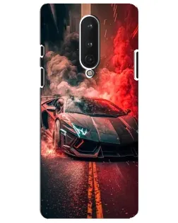 Чохол для OnePlus 8 з картинкою «Lamborghini червоний дим»