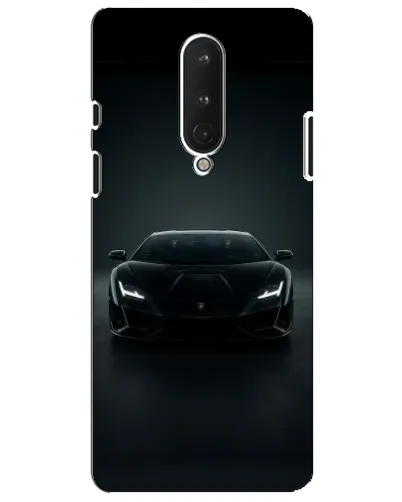 Чохол для OnePlus 8 з картинкою «Чорний Lamborghini Aventador»