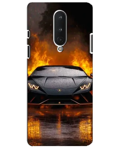 Чохол для OnePlus 8 з картинкою «Lamborghini у вогні»