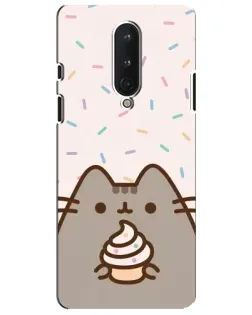 Чехол для OnePlus 8 с картинкой «Пушин с кексом»