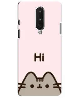 Чехол для OnePlus 8 с картинкой «Пушин говорит Hi»