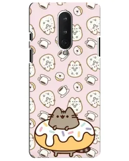 Чехол для OnePlus 8 с картинкой «Пушин на пончике»
