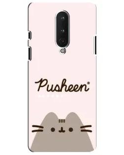 Чехол для OnePlus 8 с картинкой «Pusheen логотип»
