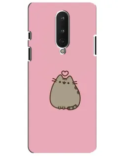 Чехол для OnePlus 8 с картинкой «Pusheen сердце»