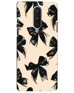 Чехол для OnePlus 8 с картинкой «Паттерн черные банты» Чехол для OnePlus 8 с картинкой «Паттерн черные банты»