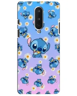 Чехол для OnePlus 8 с картинкой «Паттерн со Стичем»