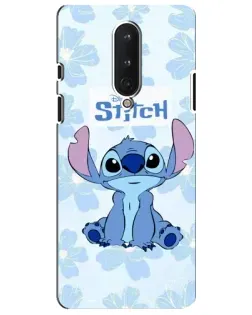 Чехол для OnePlus 8 с картинкой «Stitch среди цветов»