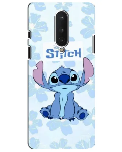 Чехол для OnePlus 8 с картинкой «Stitch среди цветов»