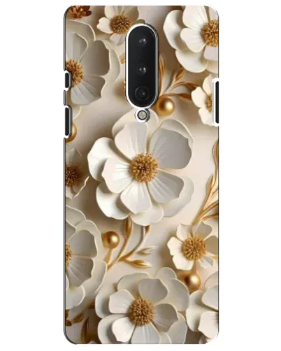 Чехол для OnePlus 8 с картинкой «Белие бумажние цвети» Чехол для OnePlus 8 с картинкой «Белие бумажние цвети»