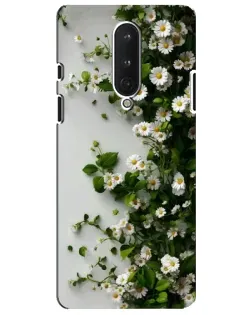 Чехол для OnePlus 8 с картинкой «Ветка мелких белых цветов» Чехол для OnePlus 8 с картинкой «Ветка мелких белых цветов»