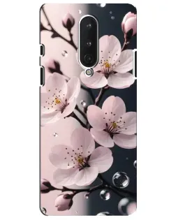 Чехол для OnePlus 8 с картинкой «Нежная сакура и капли» Чехол для OnePlus 8 с картинкой «Нежная сакура и капли»