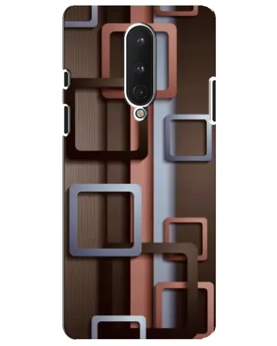 Чехол для OnePlus 8 с картинкой «Коричневые объемные квадраты» Чехол для OnePlus 8 с картинкой «Коричневые объемные квадраты»