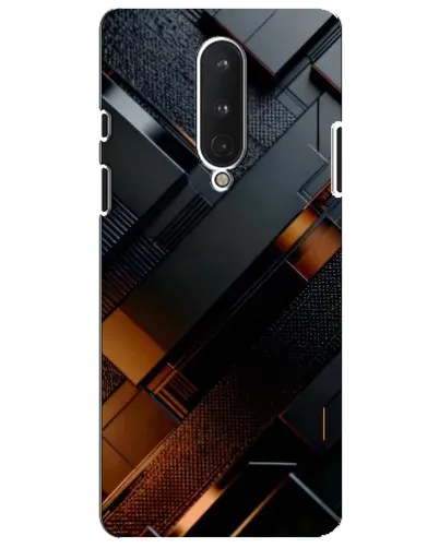 Чехол для OnePlus 8 с картинкой «Черные геометрические блоки» Чехол для OnePlus 8 с картинкой «Черные геометрические блоки»