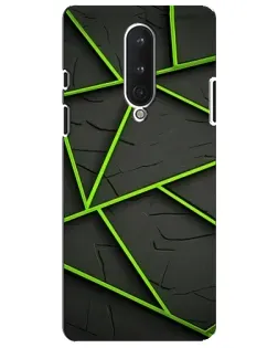 Чехол для OnePlus 8 с картинкой «Зеленые геометрические линии»
