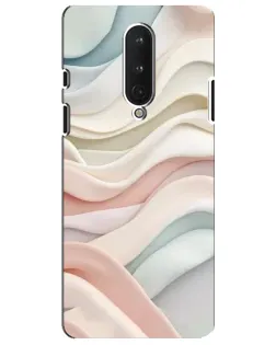 Чехол для OnePlus 8 с картинкой «Пастельные нежные волны»