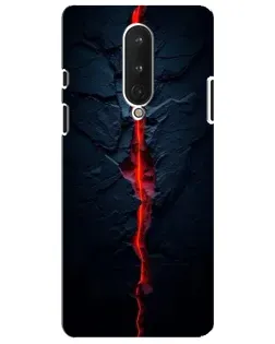 Чехол для OnePlus 8 с картинкой «Kрасная лавовая трещина»