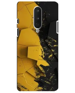 Чехол для OnePlus 8 с картинкой «Золотые осколки геометрии»