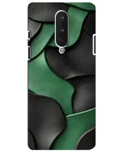 Чехол для OnePlus 8 с картинкой «Зеленые кожаные волны»