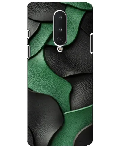 Чехол для OnePlus 8 с картинкой «Зеленые кожаные волны» Чехол для OnePlus 8 с картинкой «Зеленые кожаные волны»