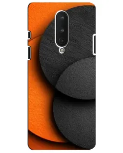 Чехол для OnePlus 8 с картинкой «Геометрия оранжевых кругов»