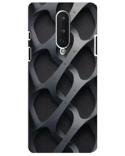 Чехол для OnePlus 8 с картинкой «Объемное серое плетение»