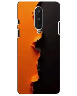 Чехол для OnePlus 8 с картинкой «Оранжевый разлом»