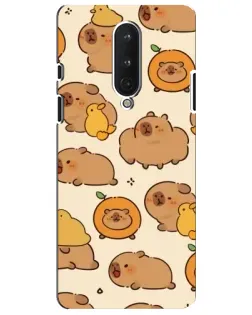 Чохол для OnePlus 8 з картинкою «Капібари з апельсинами»