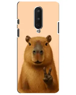 Чохол для OnePlus 8 з картинкою «Капібара вікторія»
