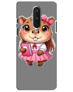 Чохол для OnePlus 8 з картинкою «Дівчинка капібара»