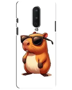 Чохол для OnePlus 8 з картинкою «Капібара в окулярах»