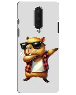 Чохол для OnePlus 8 з картинкою «Капібара репер даб»