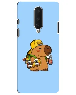 Чохол для OnePlus 8 з картинкою «Капібара на скейті»