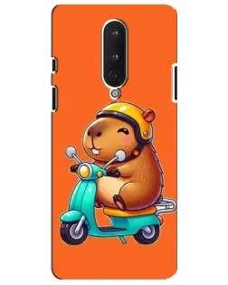 Чохол для OnePlus 8 з картинкою «Капібара на скутері»
