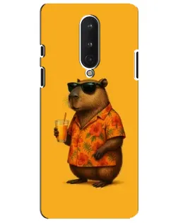 Чохол для OnePlus 8 з картинкою «Капібара на відпочинку»