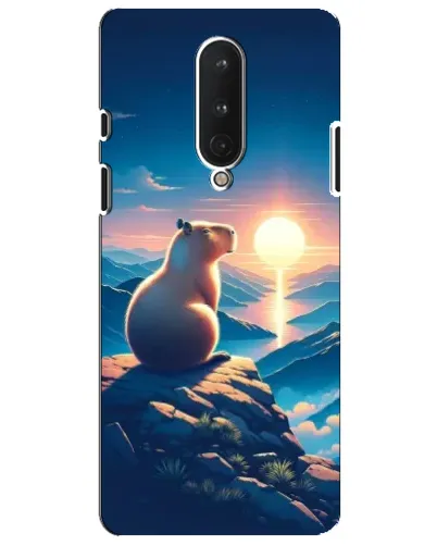 Чохол для OnePlus 8 з картинкою «Захід сонця з капібарою» Чохол для OnePlus 8 з картинкою «Захід сонця з капібарою»