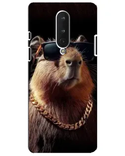 Чохол для OnePlus 8 з картинкою «Капібара золотий ланцюг»