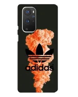 Чехол для OnePlus 9 Pro с картинкой «Оранжевый дым Adidas»