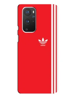Чехол для OnePlus 9 Pro с картинкой «Красный минимализм Adidas»
