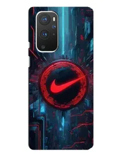 Чехол для OnePlus 9 Pro с картинкой «Техногенный стиль Nike»