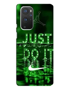 Чехол для OnePlus 9 Pro с картинкой «Зеленый неоновый Nike»