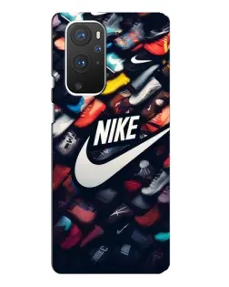Чехол для OnePlus 9 Pro с картинкой «Коллекция кроссовок Nike»