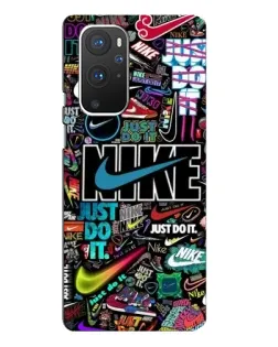 Чохол для OnePlus 9 Pro з картинкою «Яскравий колаж Nike»