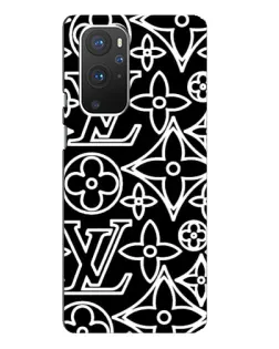 Чехол для OnePlus 9 Pro с картинкой «Черно-белый узор LV» Чехол для OnePlus 9 Pro с картинкой «Черно-белый узор LV»