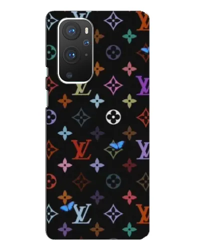Чехол для OnePlus 9 Pro с картинкой «Цветная монограмма LV»