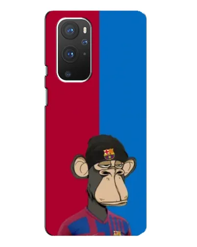 Чехол для OnePlus 9 Pro с картинкой «Bored Ape — фанат Барсы»