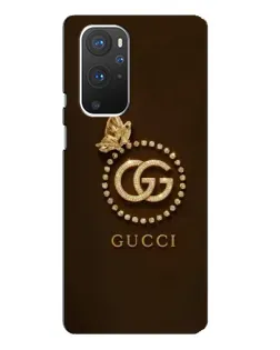 Чохол для OnePlus 9 Pro з картинкою «Gucci — золотий метелик»
