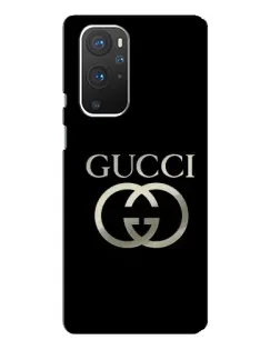 Чохол для OnePlus 9 Pro з картинкою «Gucci — золото на чорному»